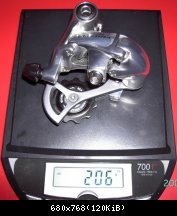 Shimano Ultegra 6600 2006 : 206gr