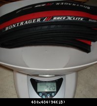 Bontrager Race X lite 2008 : 219gr